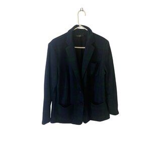 Lauren Ralph Lauren Women's Black Label Green Plaid Long Sleeve Blazer - 2XL